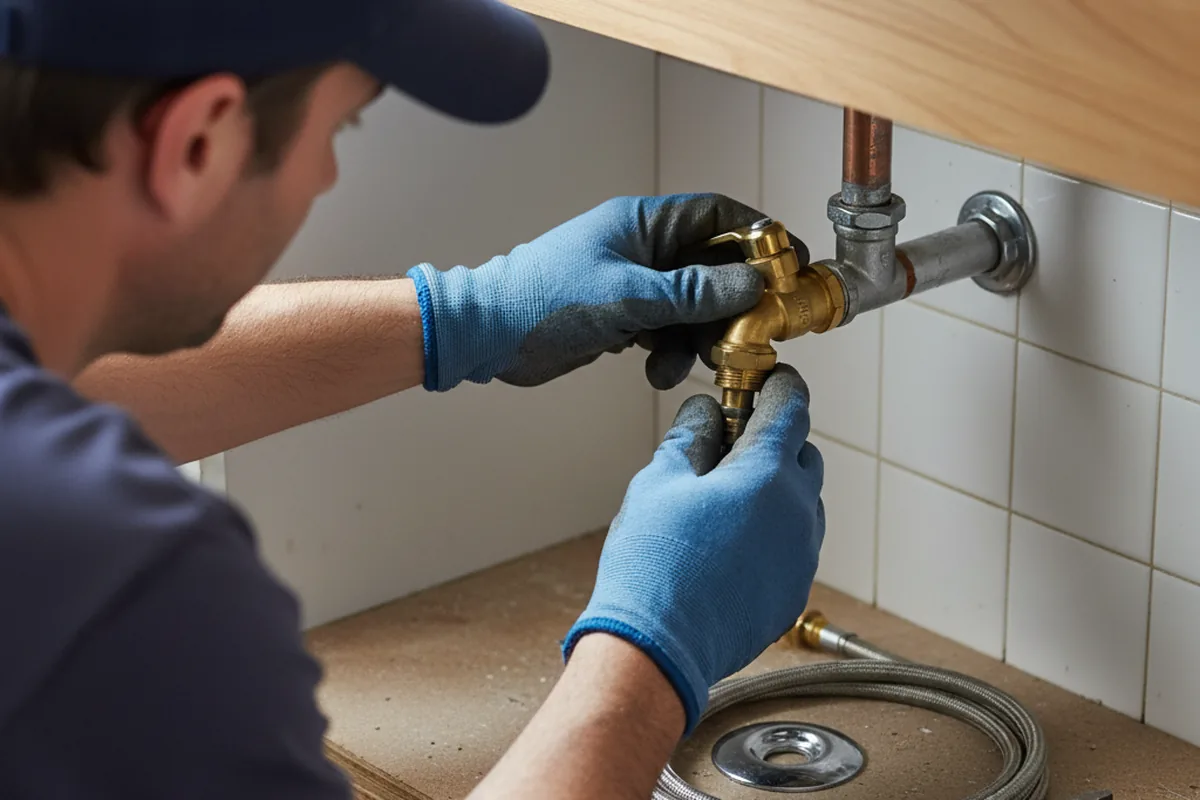 Shutoff valve and fitting work during Faucet and Fixture Repair in Mabton